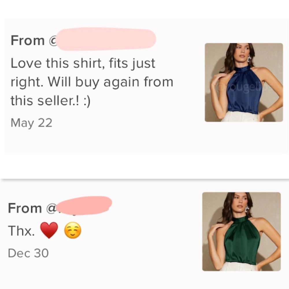 Dark Green Satin Halter Blouse Top - Picture 8 of 8
